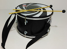 BDS-8-2 Барабан 8, 20х20см, настраиваемый, с палочками и ремнем, черный, Мастерская Бехтеревых