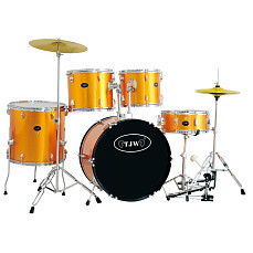 JW225-E2-MYL Барабанная установка, золотистая, TJW