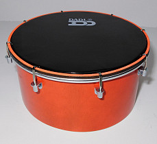 BD-10-1O Барабан 10, 25х13см, настраиваемый, односторонний, оранжевый, Мастерская Бехтеревых