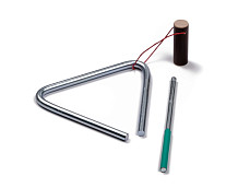 MS-ZH-TR-814 Треугольник с палочкой, 14см, Мастерская Сереброва