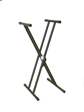 NordFolk NKS-1  стойка для клавишн. инструм, двойная рама, h 170-970 мм, узел зажим, сталь, черн