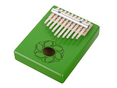 KMKr-1-GR Piastra Калимба, резонаторная, 10 язычков, прямоугольная, зеленая, Мозеръ