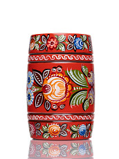 MS-K1-PG-08 Погремушка бочонок, средняя, 1 категория, Мастерская Сереброва