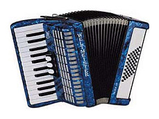 Perle-II-48/26-BL Perle Аккордеон 26/48/II/3, синий, с ремнями и чехлом, Weltmeister