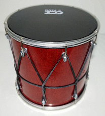 BK-10Kv Барабан кавказский 10 с веревкой, 25х25.4см, красный, Мастерская Бехтеревых