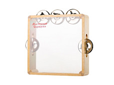 MS-RZ-BB-03 Бубен из массива березы с натяжкой д.20см, Мастерская Сереброва