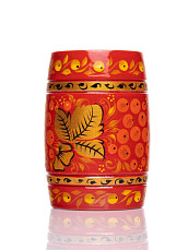 MS-K1-PG-07 Погремушка бочонок, малая, 1 категория, Мастерская Сереброва