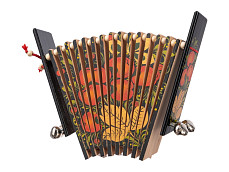 MS-K1-TR-04 Трещотка пластинчатая «малютка», с бубенцами, 1 категория, Мастерская Сереброва