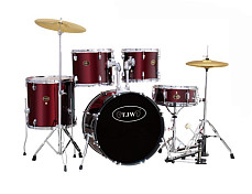 JW225-E6-MRD Барабанная установка, красная, TJW