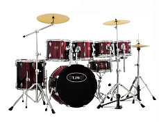 JW227-E2-MRD Барабанная установка, красная, TJW