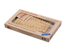 MS-K1-KS-08 Ксилофон диатонический (8 пластин) с росписью, Мастерская Сереброва