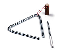 MS-ZH-TR-812 Треугольник с палочкой, 12см, Мастерская Сереброва