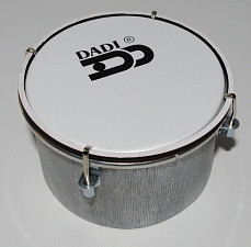 BD-6-1S Барабан 6, 15х10см, настраиваемый, односторонний, серебристый, Мастерская Бехтеревых