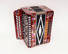 Z44XL-C-RED Гармонь Барыня 25х25-IV, красная, Шуйская гармонь