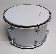 BD-8-2S Барабан 8, 20х13см, настраиваемый, двусторонний, серебристый, Мастерская Бехтеревых