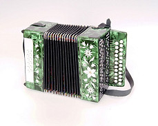 Гармонь «Сказка» с инкрустацией, 23х12-I, Двухрядная