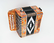 SZ48XL-A-GOLD Гармонь «Чайка» 19х12-II, золото, Шуйская гармонь