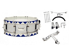 GEWA Marching Small Drum Steel Chrome HW BH 14x5.5 маршевый малый барабан 14x5,5