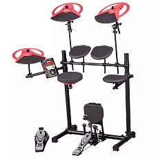 Ddrum DD BETA XP- Электронная барабанная установка (модуль, 5 пэдов, 3 тарелки, рама, 2 педали))