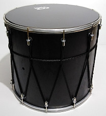 BK-12Blmv Барабан кавказский 12, черный матовый, с веревкой, Мастерская Бехтеревых