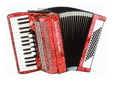 Juwel-III-72/30-RD Juwel Аккордеон 30/72/III/5, красный, с ремнями и чехлом, Weltmeister