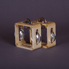 MS-RZ-TB-01 Тамбурин из массива березы д.10см, Мастерская Сереброва