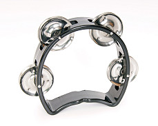 MT05 Тамбурин детский, пластиковый, 4 пары бубенцов DADI