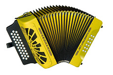Аккордеон диатонический Hohner  El Rey del Vallenato BbEbAb (yellow)