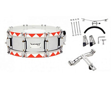 GEWA Marching Small Drum Steel Chrome HW RH 13x5.5 маршевый малый барабан